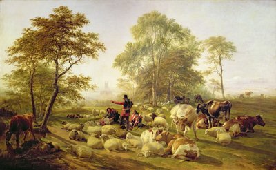 Canterbury Meadows af Thomas Sidney Cooper