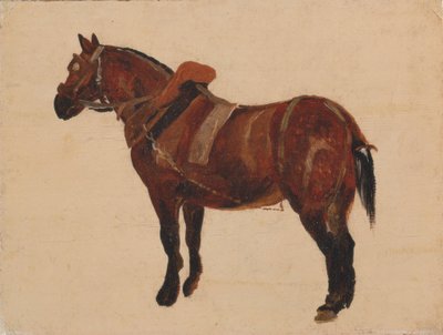 Studie af en arbejdshest af Thomas Sidney Cooper