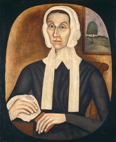 Portræt af en kvinde, ca. 1845 (olie på lærred) af Thomas Skynner