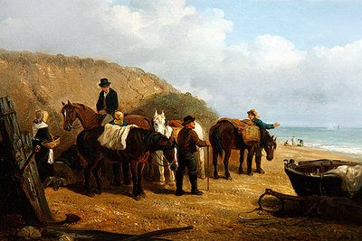 Waiting for the Catch (olie på lærred) af Thomas Smythe