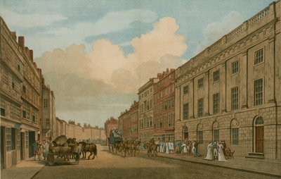 Hus besat af East India Company, Leadenhall Street, London, som omvendt i 1726 af Thomas Snr. Malton