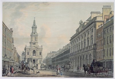 The Strand with Somerset House and St. Mary le Strand, 1781 (akvatint) af Thomas Snr. Malton