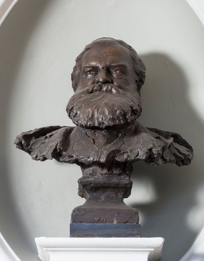 Buste af John Brett, ca. 1890 (bronze) af Thomas Stirling Lee