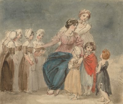 Velgørenhedsbørn og små vagabonder af Thomas Stothard