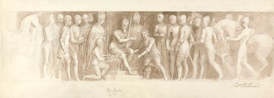 Design til Grand Staircase, Buckingham Palace, Center & 2d af Thomas Stothard