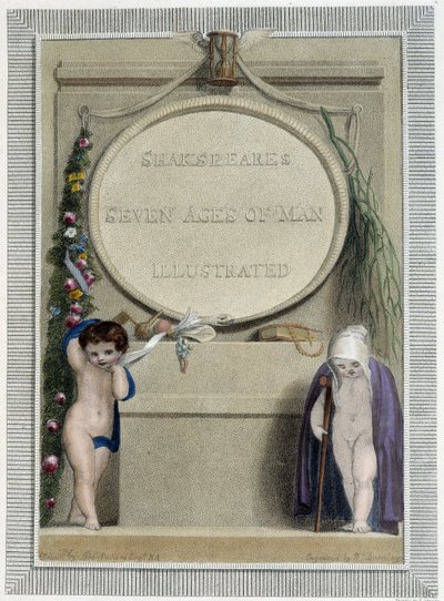 Shakespeare: The Seven Ages of Man, frontispice af Thomas Stothard