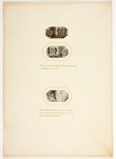 Studie til en plansche fra Telemachos af Thomas Stothard