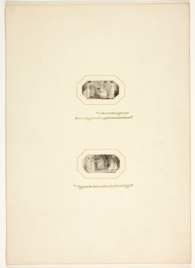 Studie til en tavle fra The Task af Thomas Stothard
