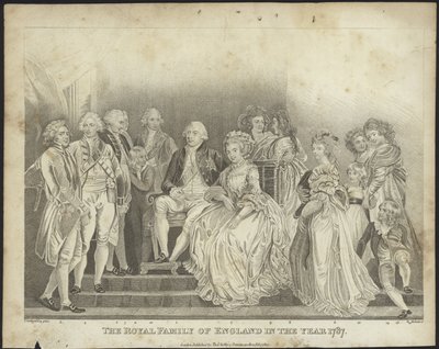 Kongefamilien i England i år 1787 af Thomas Stothard