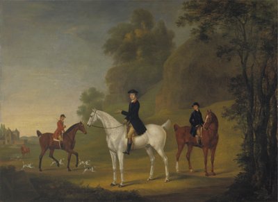 Lord Bulkeley og hans Harriers, hans Huntsman John Wells og Whipper-In R. Jennings af Thomas Stringer