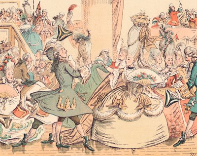 Et hofbal i det attende århundrede, c1884 af Thomas Strong Seccombe