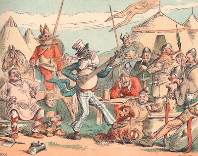 Kong Alfred i den danske lejr, c1884 af Thomas Strong Seccombe