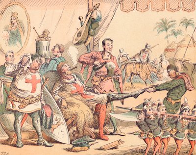 Kong Richard I i Palæstina, c1884 af Thomas Strong Seccombe
