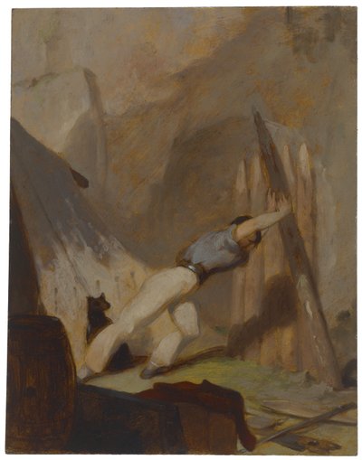 Bygning af et krisecenter, ca. 1856 af Thomas Sully