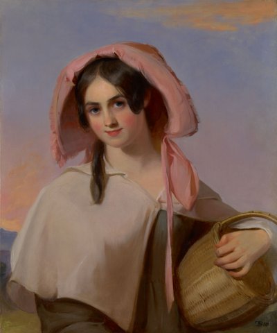 Elizabeth Huddell Cook (senere Elizabeth Huddell Cook Bache, 1815-1898) som Landpigen af Thomas Sully