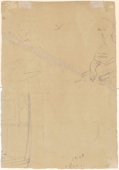 Figurstudier [verso] af Thomas Sully
