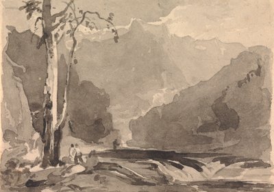 Fiskere ved en Bjergstrøm af Thomas Sully