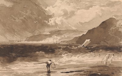 Lyme Regis, Dorsetshire, en Squall af Thomas Sully