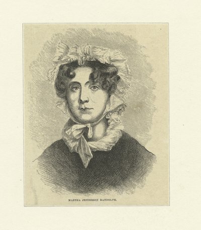Martha Jefferson Randolph (trægravering) af Thomas Sully
