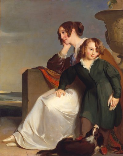 Mor og søn, 1840. af Thomas Sully