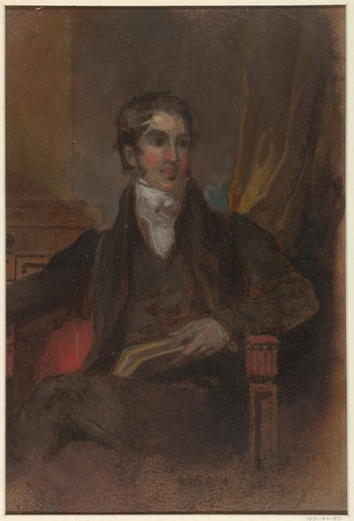 Undersøgelse til "Portrait of James Cornell Biddle," Museum of Fine Arts, Houston, TX af Thomas Sully