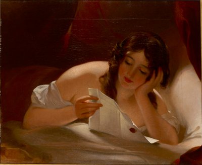 Kærlighedsbrevet, 1834 af Thomas Sully