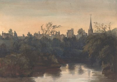 Byscene ved floden af Thomas Sully