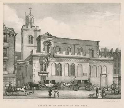 Church of St Dunstan i vest af Thomas Talbot Bury
