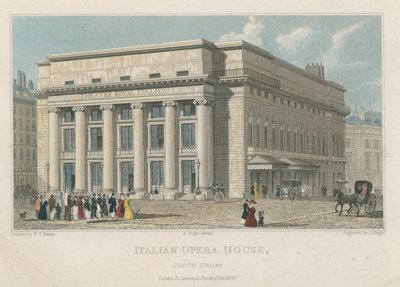 Det italienske operahus, South Front, London af Thomas Talbot Bury