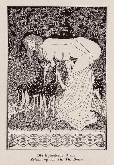 Efesiske Diana (litho) af Thomas Theodor Heine