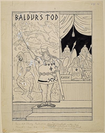 konkurrence for Oberammergau; Simplicissimus XXXV/8 af Thomas Theodor Heine