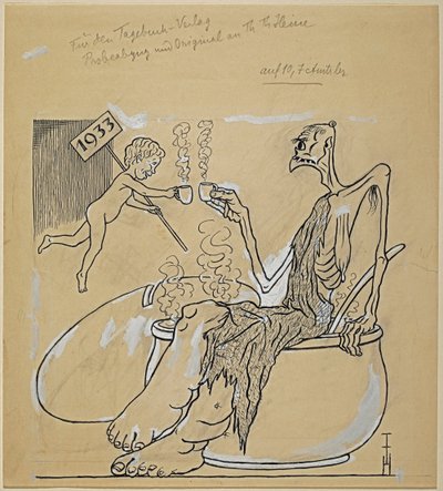 Godt nytår 1933 af Thomas Theodor Heine
