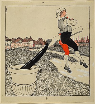 En ordentlig skilsmisse, Simplicissimus XXV/9 af Thomas Theodor Heine
