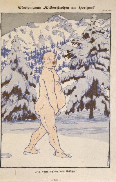 Stresemanns sølvbeklædning i horisonten. / Jeg venter på den første viol af Thomas Theodor Heine