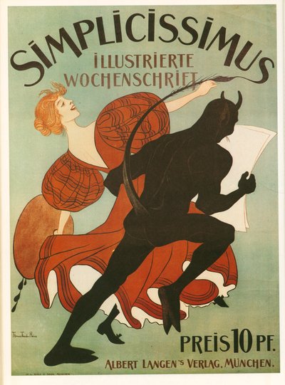 Thomas Theodor Heine: Simplicissimus ... (litografi) af Thomas Theodor Heine