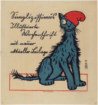 Werbeplakat für den Simplicissimus af Thomas Theodor Heine