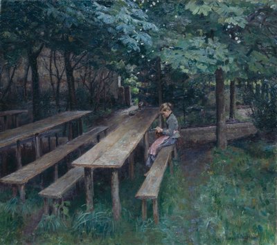 Restauranthave i Dachau af Thomas Theodor Heine