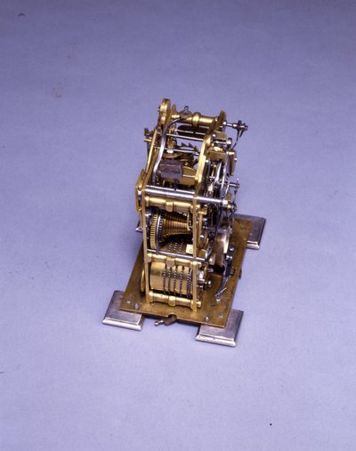 Miniature slående beslagsur, nr. 222, ca. 1695 (metal) (se også 834228-31) af Thomas Tompion