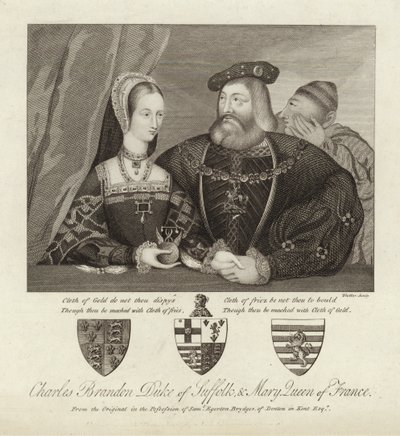 Charles Brandon hertug af Suffolk og Mary dronning af Frankrig af Thomas Trotter