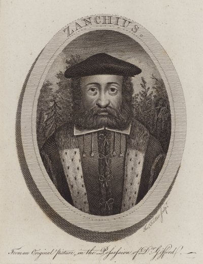 Girolamo Zanchi, italiensk protestantisk reformationspræst (gravering) af Thomas Trotter