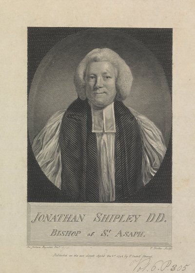 Jonathan Shipley, biskop af St. Asaph af Thomas Trotter