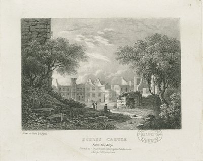 Dudley Castle - The Keep: litografi, og [1800-tallet] af Thomas Underwood