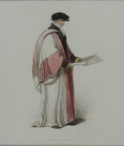 Doctor of Music, graveret af J. Agar, udgivet i R. Ackermanns 