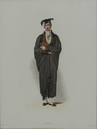 Scholar, graveret af J. Agar, udgivet i R. Ackermanns 