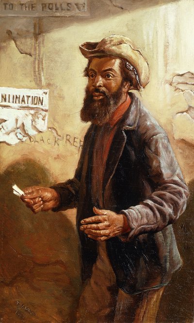 Hans første stemme, 1868, 1868 af Thomas Waterman Wood