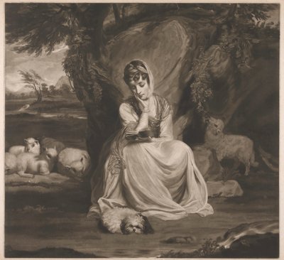 Fru Frances Ann Crewe som St. Genevieve af Thomas Watson