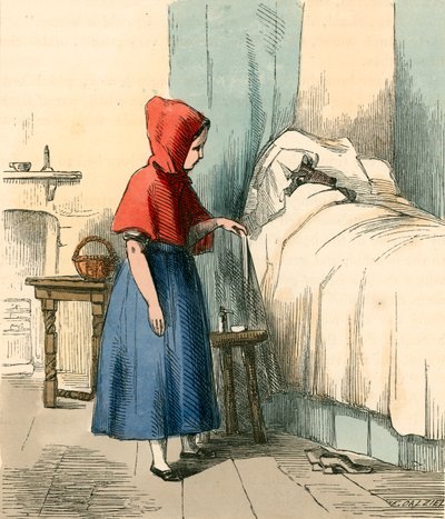 Ved sin bedstemors seng af Thomas Webster