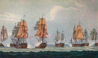 Strachans Action fra Ferrol, c1806 af Thomas Whitcombe