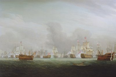 Slaget ved den herlige første juni, 1794 af Thomas Whitcombe