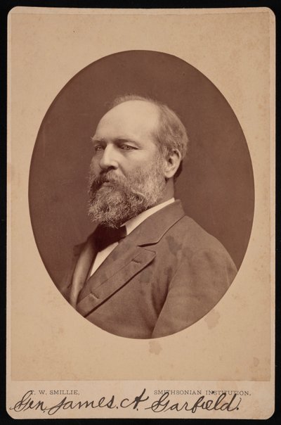 Portræt af James Abram Garfield 1831-1881, juni 1880. af Thomas William Smillie